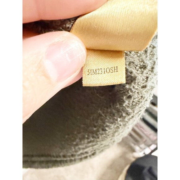 True Gift Mens Pebble Pile Pullover Sweatshirt Fuzzy 1/2 Zip Cocoa Brown XL - Picture 5 of 8